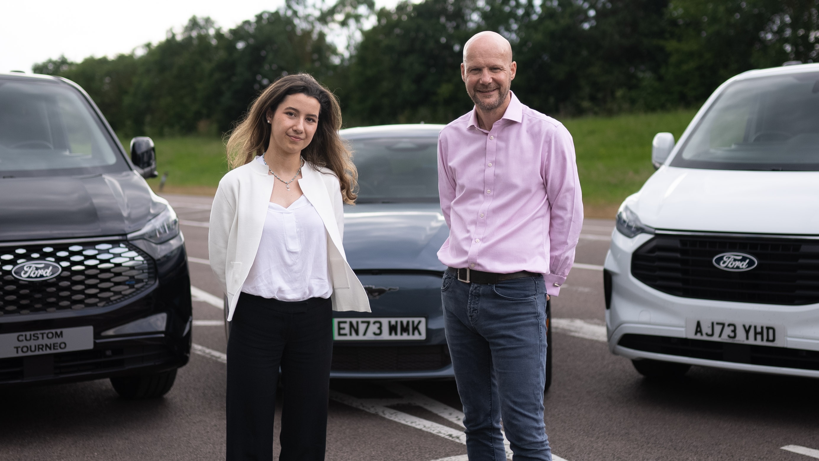 New UK Chief Engineer Hands Role to Student. Tatiana and Andrew Brumley.